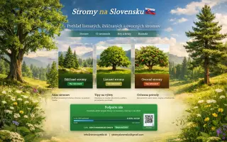 Podporili ste vzdelávací web Stromopedia.sk o stromoch na Slovensku