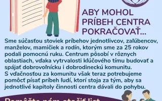 NESME SA NAVZÁJOM: Podržte tých, ktorí 25 rokov menia príbehy rodín k lepšiemu.