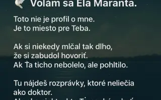 Ela Maranta: Podporte tlač a distribúciu knihy liečivých rozprávok.