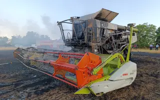 Pomôžte nahradiť kombajn, ktorý zhorel