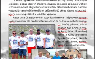 Podporte Tigranov a získajte knihu o ich trojročnej ceste po štítoch Tatier