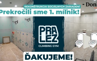 Podporte PRALEZ: Nové lezecké centrum v Nitre v rámci klubu Majlstoun!