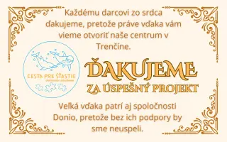 Cesta pre šťastie | Podporte vytvorenie Centra pre rodiny so znevýhodnenými deťmi