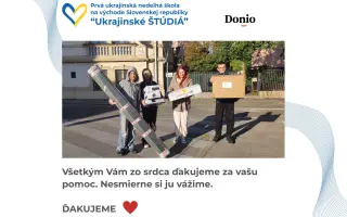 Podporte prvú ukrajinskú nedeľnú školu na východe Slovenskej republiky