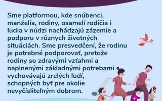 NESME SA NAVZÁJOM: Podržte tých, ktorí 25 rokov menia príbehy rodín k lepšiemu.