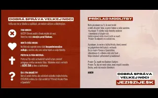 Aby Slovenskom znela dobrá správa, že JEŽIŠ ŽIJE (Veľkonočná kampaň 2026)