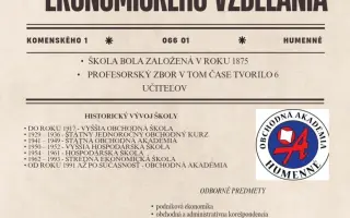 Podporte realizáciu osláv k 150. výročiu vzniku Obchodnej akadémie v Humennom