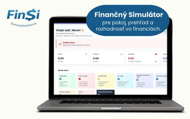 Pomôž vytvoriť Finančný Simulátor "FinSi", aby mali ľudia vo financiách jasno.