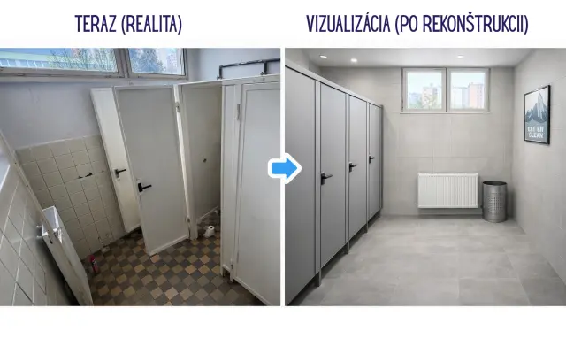Malá potreba, veľká zmena. Pomôžte zmeniť školské toalety k lepšiemu