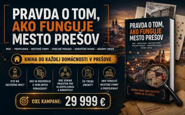 Kniha ,,Pravda o tom, ako funguje mesto Prešov"
