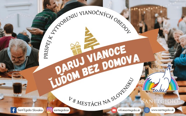 Daruj Vianoce ľuďom bez domova 2024