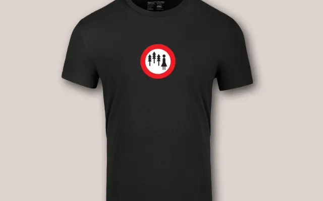 Tričko Žena z lesoparku.