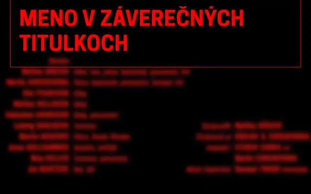 Meno v záverečných titulkoch