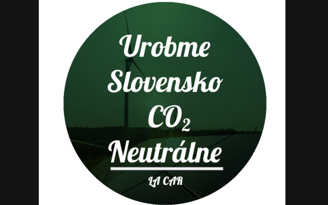 A4 papier nálepok "Urobme Slovensko CO2 Neutrálne"