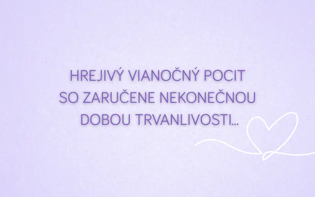 Hrejivý vianočný pocit...