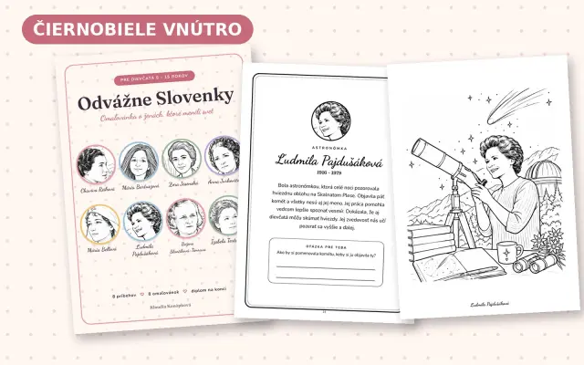 Knižka s farebnou obálkou (čiernobiele vnútro)