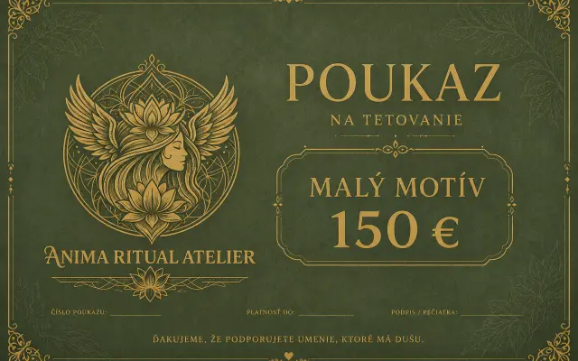 Rituálne tetovanie- Poukaz na tetovanie (Malý motív)