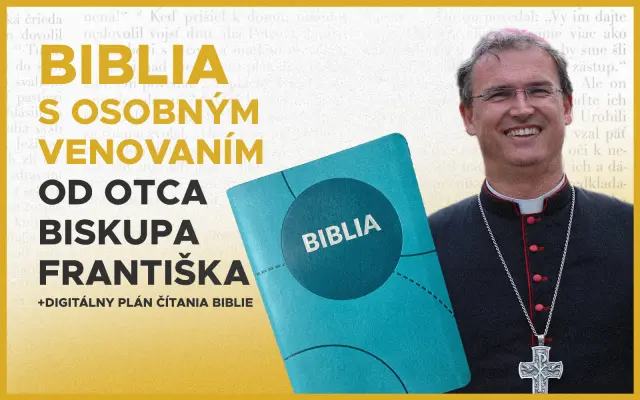 Biblia s osobným venovaním od o. biskupa Františka Trstenského + Digitálny plán