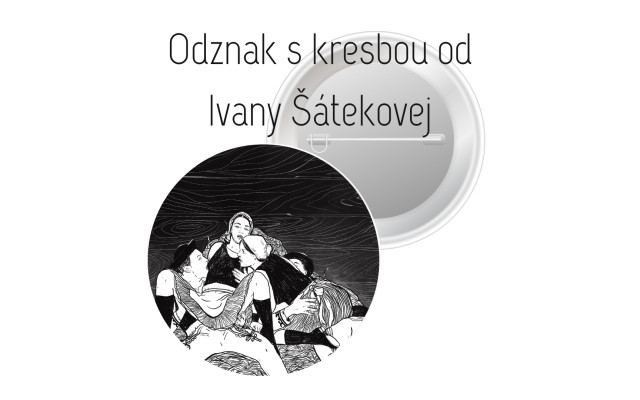 Odznak s kresbou od Ivany Šátekovej