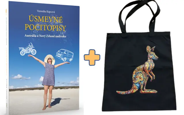 Kniha + Taška s kengurou