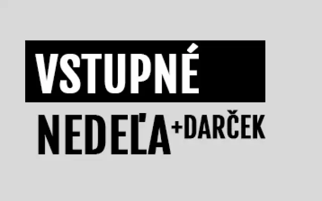 Vstupné (Nedeľa) + Darček