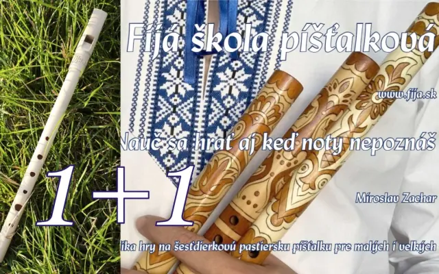 PRVÉ PIESNE na píšťalke (Online VIDEÁ) + 3× SPEVNÍK (brožúra) a Tvoje meno v ňom + 1x prístup k videám + 1x Škola hry (brožúra) + 1x Fijá píšťalka