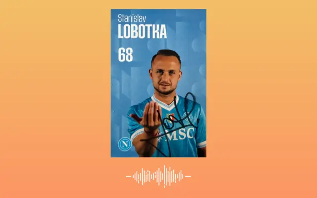 ⚽ Podpísaná kartička Stanka Lobotku- – SSC Neapol