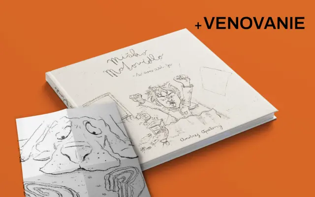 1x kniha s posterom od autorky ilustrácií, venovaním a podpismi autorov