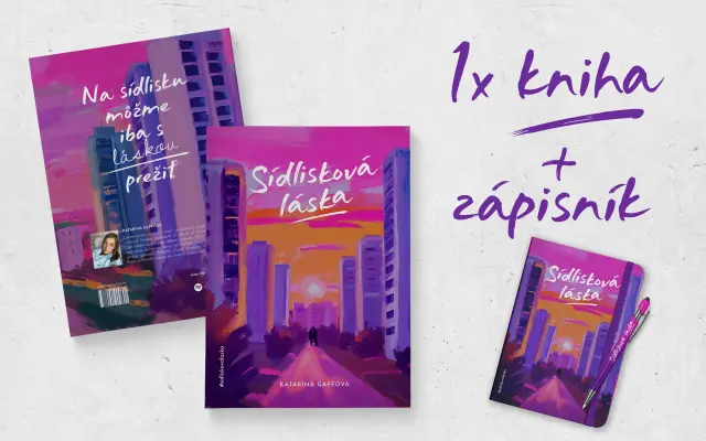 Kniha Sídlisková láska + zápisník a pero
