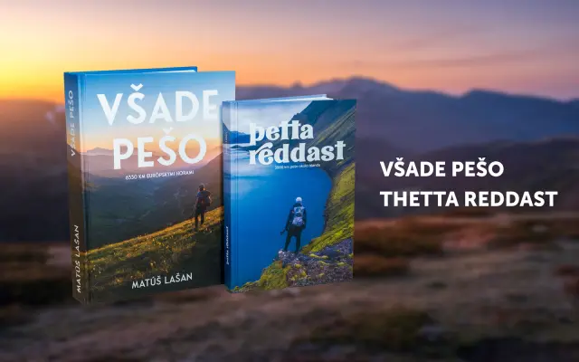 Kniha Všade pešo a Thetta reddast