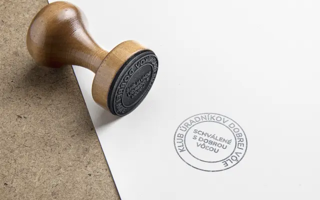 Pečiatka „Schválené s dobrou vôľou“