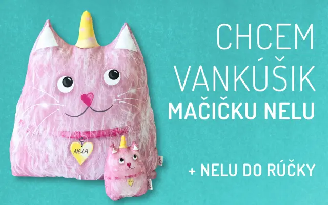 VANKÚŠIK MAČIČKA NELA