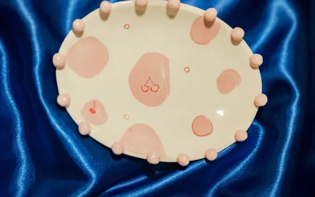 Porcelánový tanierik ČEREŠNE I.