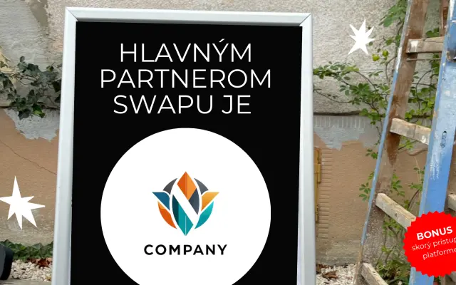 Hlavný partner swapu + skorý prístup k platforme