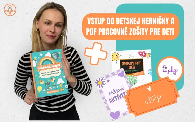 Kniha Nápadkovník + vstup do detskej herničky v Bratislave