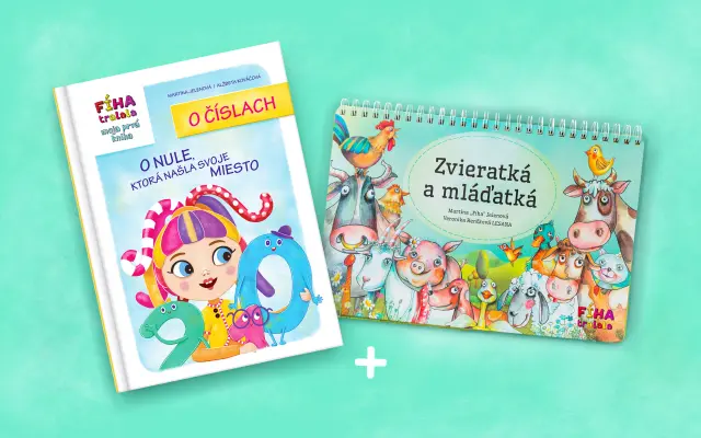 1x kniha O NULE, KTORÁ NAŠLA SVOJE MIESTO s podpisom + kniha Zvieratká a mláďatká