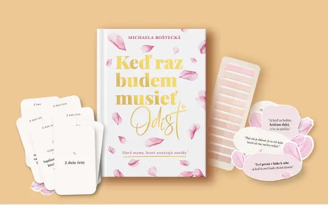 Kniha s osobným venovaním, nálepkami a záložkami + edícia sebarozvojových kartičiek „Z duše ženy“