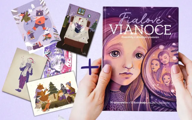 Kniha + set unikátnych vianočných pohľadníc