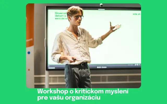 Workshop o kritickom myslení pre vašu organizáciu
