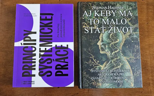1x kniha „Aj keby ma to malo stáť život“ a 1x kniha „Princípy systemickej práce“ pre koučing, poradenstvo a prácu s konšteláciami