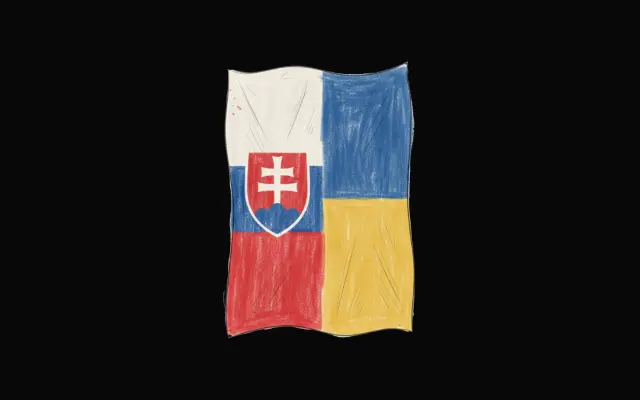 Slovensko-ukrajinská vlajka