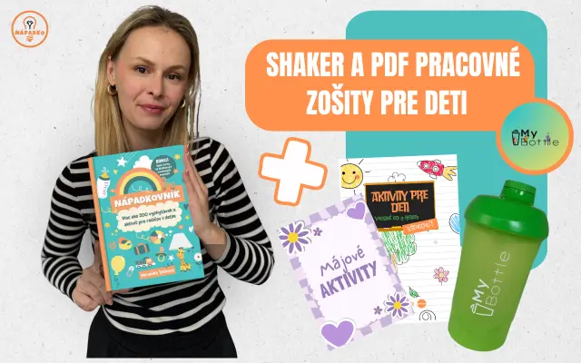 Kniha Nápadkovník + shaker od Mybottle sk/cz