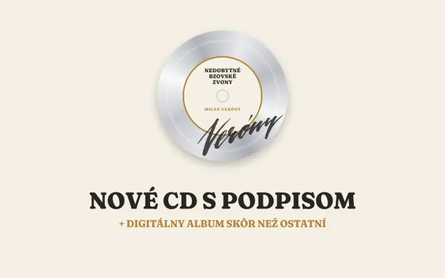 1x CD Nedobytné Bzovské zvony s podpisom