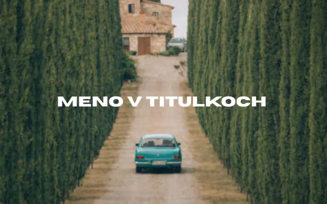 Vaše meno v záverečných titulkoch