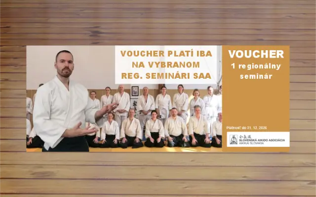 1 tatami pre SAA a 1 regionálny seminár SAA zdarma pre vás.