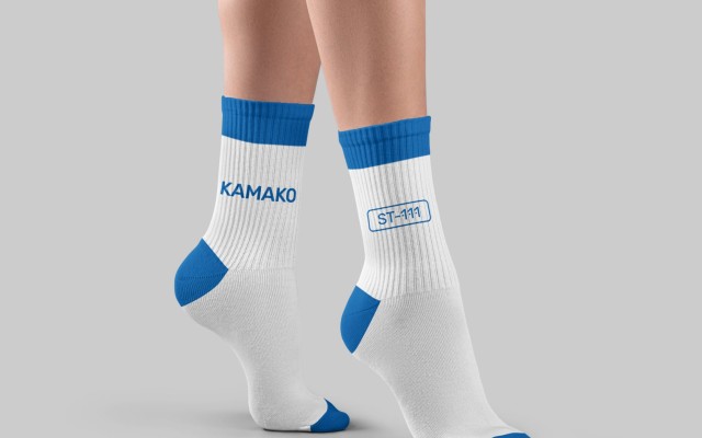 1x Ponožky "ST111" - biele