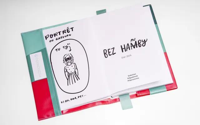 1x diár Bez hanby + 1-portrét