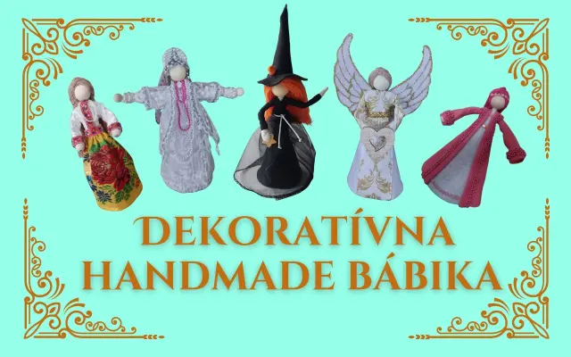 Dekoratívna handmade bábika