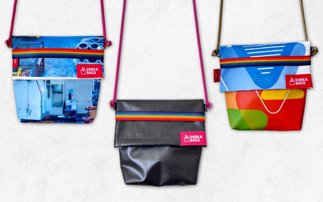 Dorka bags – tašky z reklamného bannera – limitovaná edícia pre PRIDE Košice