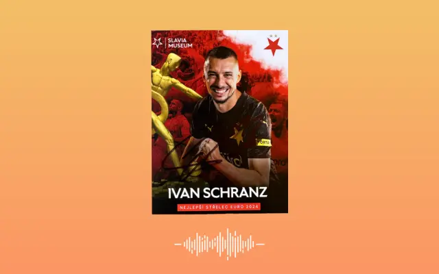 ⚽ Podpísaná kartička Ivana Schranza- SK Slavia Praha